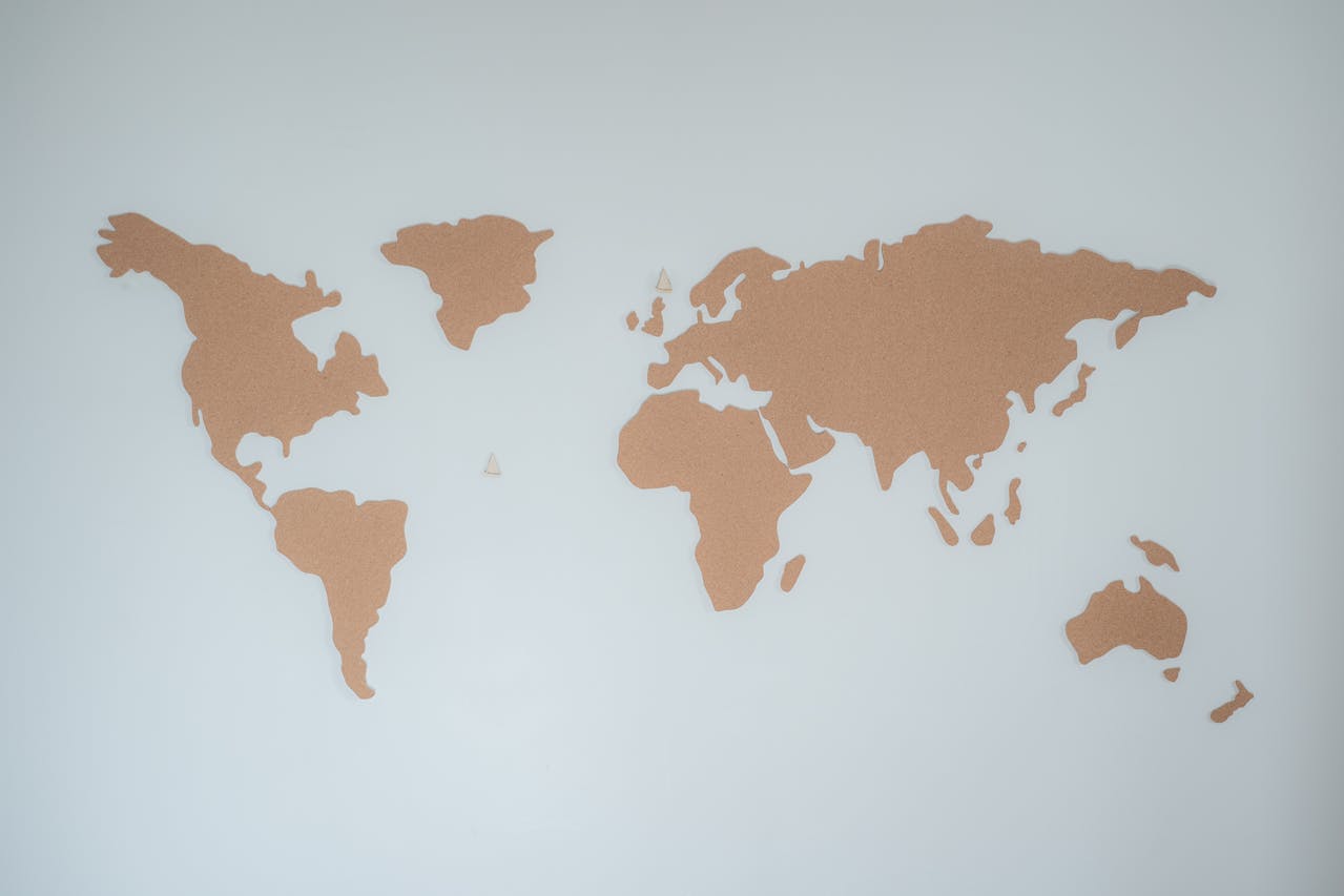 International projects map